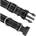 thumbnail image 5 of Koreshion Reflective Dog Collar,Soft Neoprene Padded Breathable Nylon Pet Collar Adjustable for Medium Dogs, Black, XL, 5 of 6