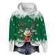 thumbnail image 1 of WILLBEST Sudadera Deportiva para Mujer, Estilo Casual, con Estampado Navideño de Ciervos con Cabeza Grande y Copos de Nieve, Cuello Redondo, Manga Larga y Capucha Ligera Grande, 1 of 4