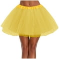 thumbnail image 2 of EINCcm Tutu Skirt Women's Classic Elastic 5 Layered Tulle Ballet Mini Skirt with Liner, 1950s Vintage Style Short Skirt, 2 of 5