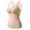 Beige, variant on Ladies Soft Thermal Underwear Cold Weather Slim Fit Sleeveless Shirts V Neck Vest Bra Tank Spongy Pad Fashion Thicken Plush Winter Warm Lined Base Layer Casual Tops