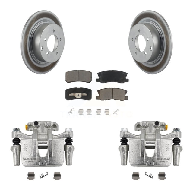 Transit Auto Rear Disc Brake Caliper Coated Rotors and Ceramic Pads Kit for Car Mitsubishi Outlander KCG-100140C