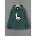 thumbnail image 3 of Big Boys Fall Winter Tops Silly Goose Print Casual Long Sleeve Hoodies Sweatshirt For Outdoor, 3 of 8