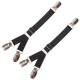 thumbnail image 1 of 2 piezas de liga para mujer, sujeción ajustable para camisas, calcetines, hebilla, 1 of 7