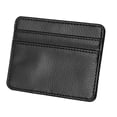 thumbnail image 1 of Card Wallet Durable Practical PU Protective Sleeve Credit Card Holder for Man WomanBlack, 1 of 14