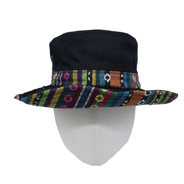 WITHMOONS Mens Wide Brim Boonie Bush Hat Aztec Pattern Outdoor