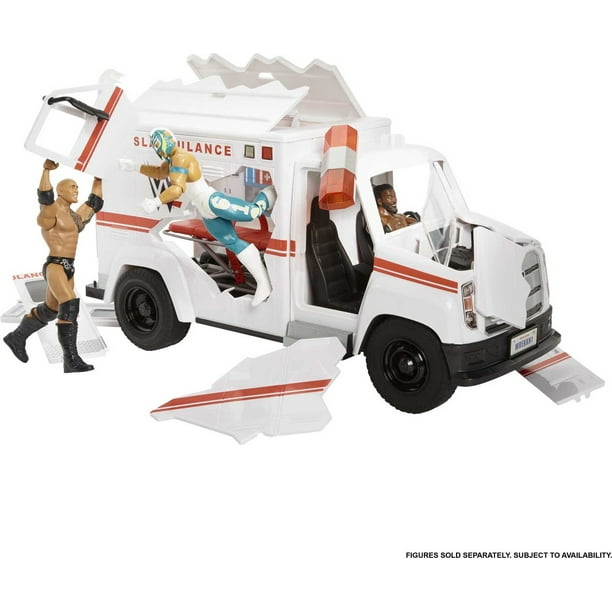 WWE マテル　アンビュランス　救急車 WWE Action Figure Vehicle Wrekkin Slambulance for Toy Stores