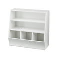 Your Zone Kids Bin Storage and Two Shelf Bookcase, White