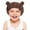 Brown, variant on Soft Kids Winter Bear Hat Cozy Coral Sleeping Cap For Dry Hair Gentle Baby Headwear For Boys And Girls