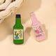 thumbnail image 2 of Brooch Pins, botella coreana de soju esmaltada, melocotón y bambú, 2 of 2