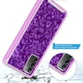 thumbnail image 5 of Samsung Galaxy S21 Plus 5G Case, Rosebono Graphic Design Shockproof Impact Resistant Protective Full-Body Rugged Clear Hybrid Bumper Case for Samsung Galaxy S21 Plus 5G (Purple Shell), 5 of 5