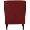 thumbnail image 4 of Pemberly Row Traditional Faux Leather Arm Chair in Red Finish, 4 of 4