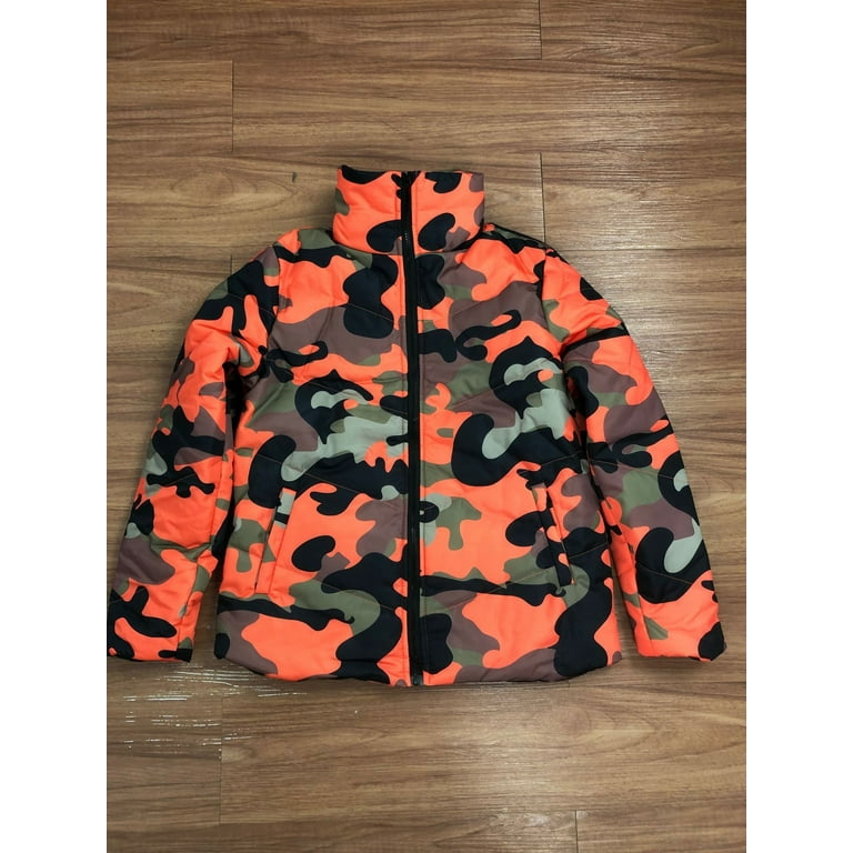 Nike orange deals camo jacket