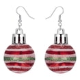 thumbnail image 1 of Pendientes navideños para mujer, con diamantes de imitación, colgantes de Papá Noel, hipoalergénicos, bonitos, joyas navideñas, 1 of 5