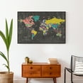 thumbnail image 4 of Creative Products Colorful Map 36x24 Canvas Wall Art, 4 of 5
