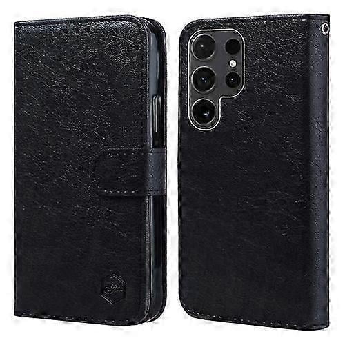 For Samsung Galaxy S24 Ultra 5G Skin Feeling Oil Leather Texture PU + TPU Phone