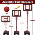 thumbnail image 5 of JoyStone Kids Basketball Hoop with Stand, Adjustable Height 3.5FT-6.2FT Toddler Basketball Goal Indoor Outdoor Sport Game Gifts for Boys, 5 of 9
