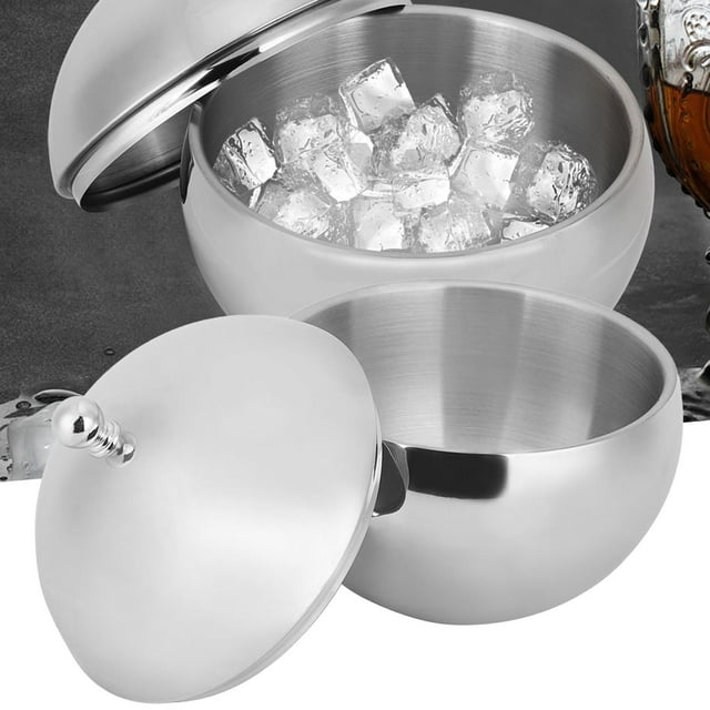 Contenedor De Cubo De Hielo De Acero Inoxidable Con Aislamiento De Doble Pared, Barril De Vino Y Champán Con Cubierta Para Fiestas De Boda