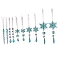 thumbnail image 1 of Adornos de copos de nieve, decoración para árbol de Navidad, adornos colgantes para árbol de Navidad Azul, 1 of 7