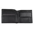 thumbnail image 2 of Cartera de gran capacidad para hombre Nikou de cuero color negro, 2 of 15