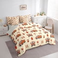 thumbnail image 2 of Erosebridal Fire Fighting Truck Twin Bedding Sets 7-Piece for Kids, Cute Cartoon Bedding Comforter Set, 2 of 7