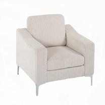 Modern Corduroy Sectional Sofa with Armrests (35.24*32.28*35.43, Living Room, Sturdy Frame)