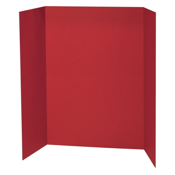 Pacon Presentation Board, Red, Single Wall, 48" x 36", 1 Board