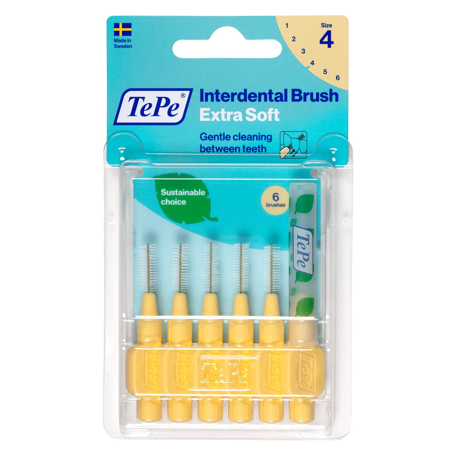 TePe Interdental Brush Extra Soft, Supersoft Dental Brush for Teeth