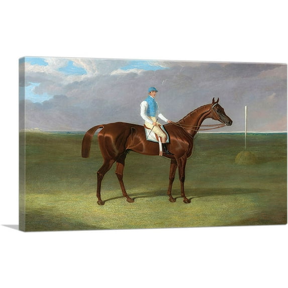 ARTCANVAS St Giles with William Scoutt Up Canvas Art Print by J.F. Herring Senior - Size: 40" x 26" (0.75" Deep)