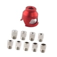 thumbnail image 4 of Perforadora de posicionamiento, perforadora vertical, guía de broca para espiga portátil, accesorios, localizador de brocas para agujeros rectos de Rojo, 4 of 8