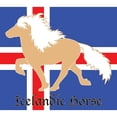 thumbnail image 2 of CafePress - 11 Oz Palomino Icelandic Horse W/Flag Mug Mugs - 11 oz Ceramic Mug - Novelty Coffee Tea Cup, 2 of 4