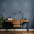 thumbnail image 3 of S4Sassy Modern Geometric Starburst Wallpaper - Blue Wall Covering, 25" x 120" Self-Adhesive Vinyl Walls Paper, Decorative Walls Wrap, Easy DIY Wall Covering For Bedroom, Cabinets, 3 of 9