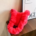 thumbnail image 2 of Bolso tipo cartera peludo para mujer bolso bandolera esponjoso de piel sintética bolso de ocio para mujer de Color sólido, 2 of 9