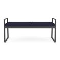 thumbnail image 4 of Gansett Reception Waiting Room 2-Seat Bench / Charcoal Steel / Navy Blue, 4 of 5