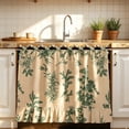 thumbnail image 4 of Ruffled Hem Oven Top Cover with Adjustable Tie Flounce Skirt Style Stain Resistant Fabric for Kitchen Baking Grilling BBQ Home Appliance Decor, 4 of 7