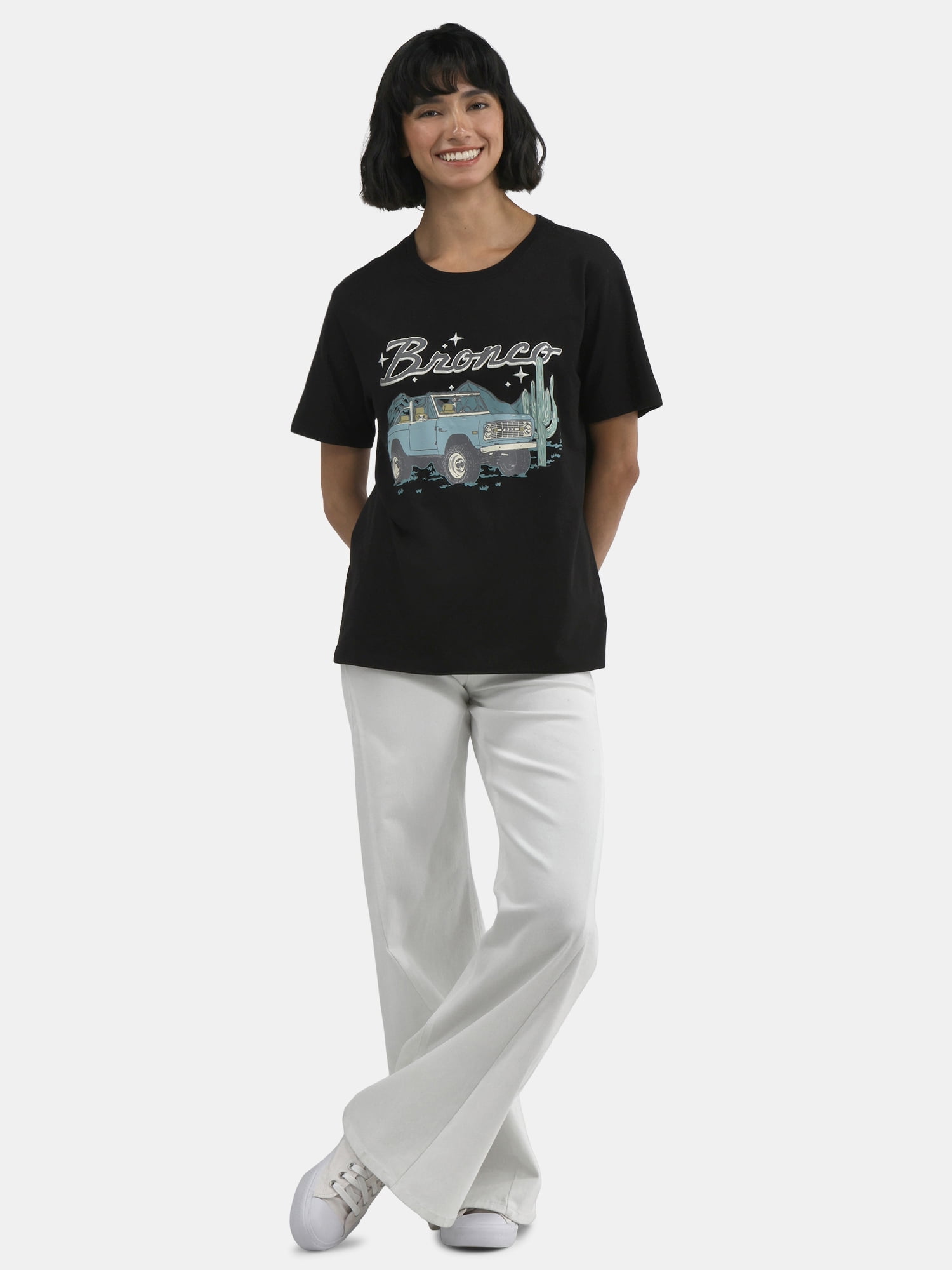 Time and Tru Ford Bronco Women's Graphic Tee, Sizes XS-XXXL