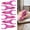 Pink, variant on 6 ergonomic ballpoint pens, easy to grip, mixed colors. Each pen is lightweight and compact, making it easy to write anytime, anywhere in a wallet, bag, or pocket