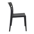 thumbnail image 4 of Siesta Chaise de Salle à Manger Moon, Noir Transparent Noir (Ensemble de 2), 4 of 8