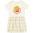 thumbnail image 3 of Inktastic French Fries for Summer Girls Toddler Dress, 3 of 5