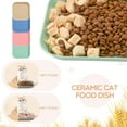 thumbnail image 6 of 8 Pieces Whisker Fatigue Cat Bowls, 6 Inch Shallow Cat Food Dish Wide Cat Wet Feeding Bowls, Wheat Straw Pet Plate for Kittens and Short Legged Cat, 6 of 14