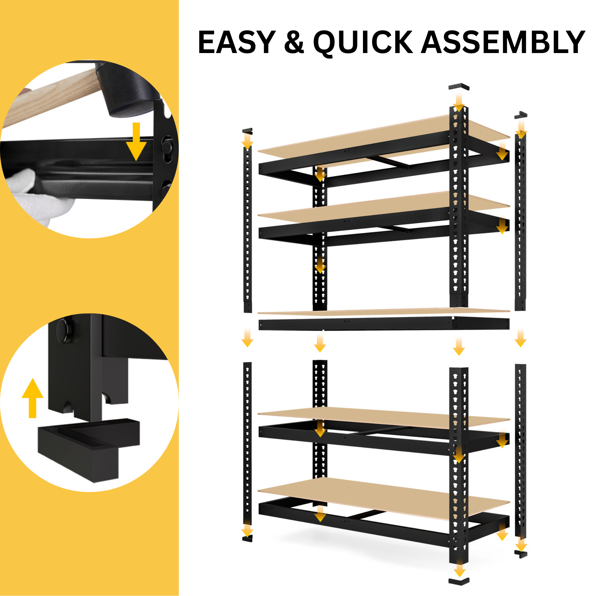 Prilinex 72"H 5-Tier Garage Shelving Unit, 1500 Lbs Capacity photo 3