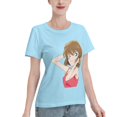 thumbnail image 2 of T-Shirt Basique à Manches Courtes pour Femmes Detective Conan Haihara Ai, 2 of 6