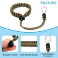thumbnail image 4 of Unique Bargains Camera Wrist Straps, Polyester Adjustable Braided Hand Strap with Quick Release Connector, Coffee, 4 of 6