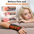thumbnail image 4 of Cordless Wrist Heating Pad Wrap with Vibration, Rechargeable Heated Wrist Brace for Hand Pain Relief Red Light Heating Pad for Women and Men Wrist, Hand, Arm, Leg, Ankle, 4 of 8