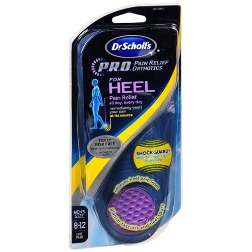 dr scholl's heel pain relief orthotics walmart