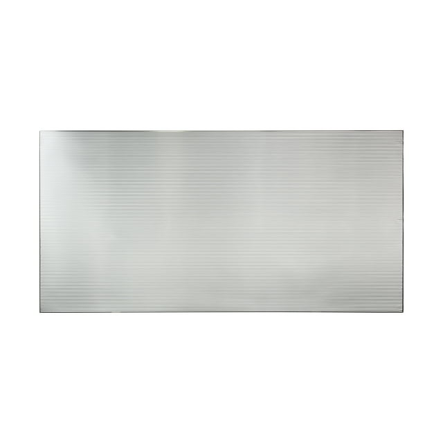 FASÄDE Easy Installation Rib Brushed Aluminum Wall Panel (4' x 8' Panel)