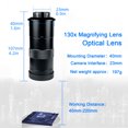 thumbnail image 2 of 1-130X Microscope Lens High-definition Optical Display Multi Function Adjustable Zoom C-Mount Using a Microscopes Lens Adjustable magnification, 2 of 9