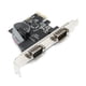 thumbnail image 3 of Tarjeta de expansión serie PCIE de 2 puertos RS232 Adaptador de chip WCH382L de 9 pines para Windows98/98SE/OS X, 3 of 5