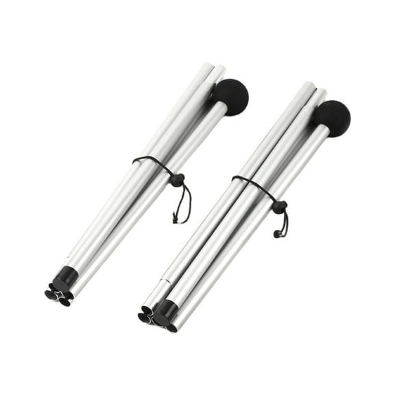 2Pcs Beach Tent Poles Replacement Folding Light Weight Canopy Poles Adjustable Length Outdoor Awning Support Poles