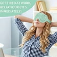 thumbnail image 6 of TELOLY Sleep Mask Cooling Ice Gel Eye Mask for Sleep Reusable Eye Mask for Headache and Stress Relief Green, 6 of 7