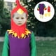 thumbnail image 3 of KAKOWELY 1 juego de disfraz de pollito para Halloween, disfraz de pollito para juego de rol, disfraz de actuación escénica para niños, 3 of 5